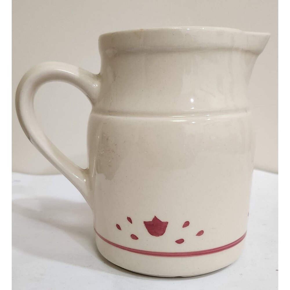 Vintage Roseville Ohio Pitcher Red Tulips